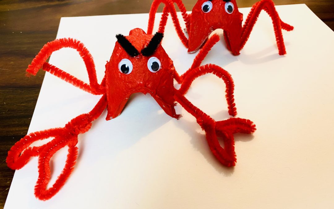 Daily At-Home Project: Egg Carton Crabby Crabs